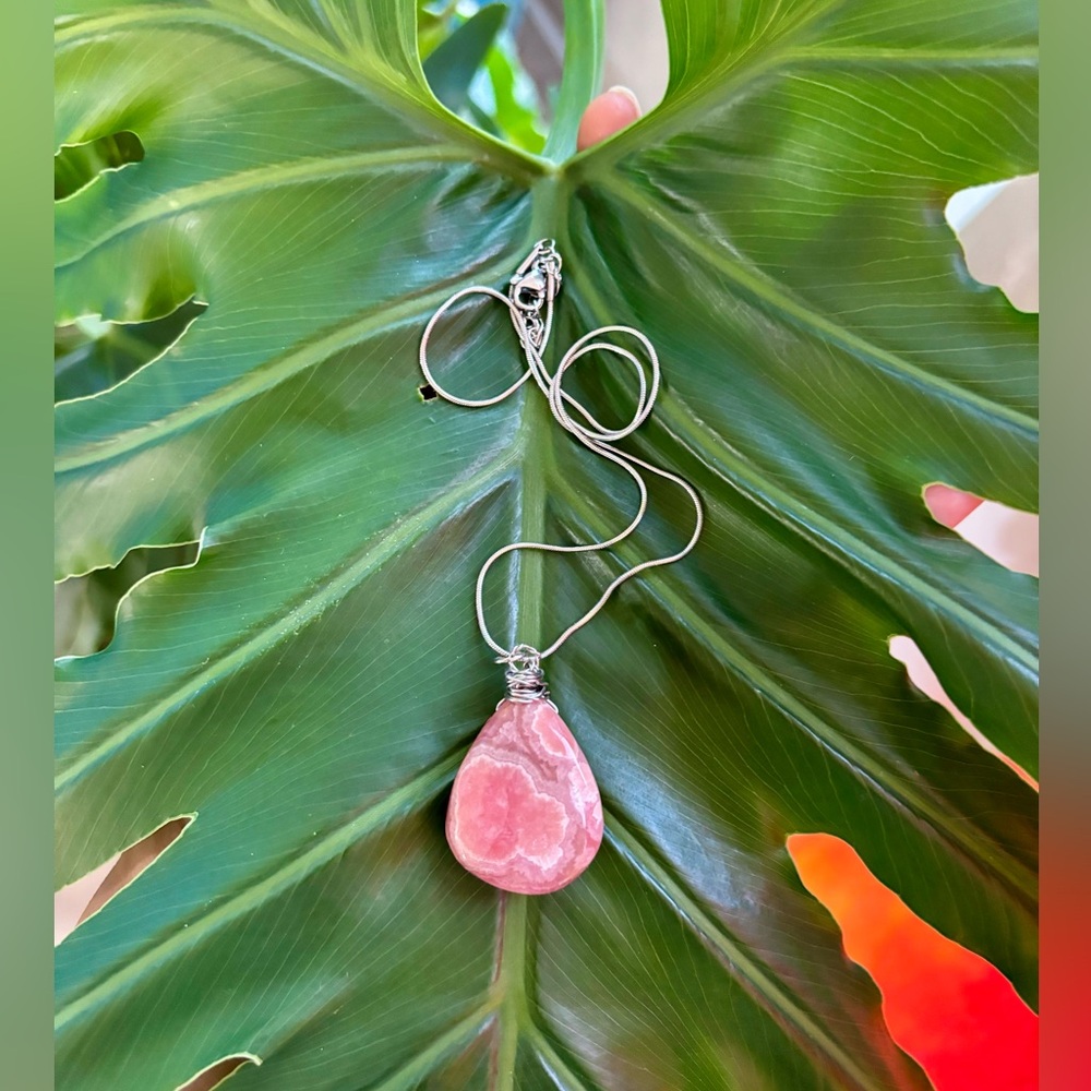 Rhodochrosite necklace